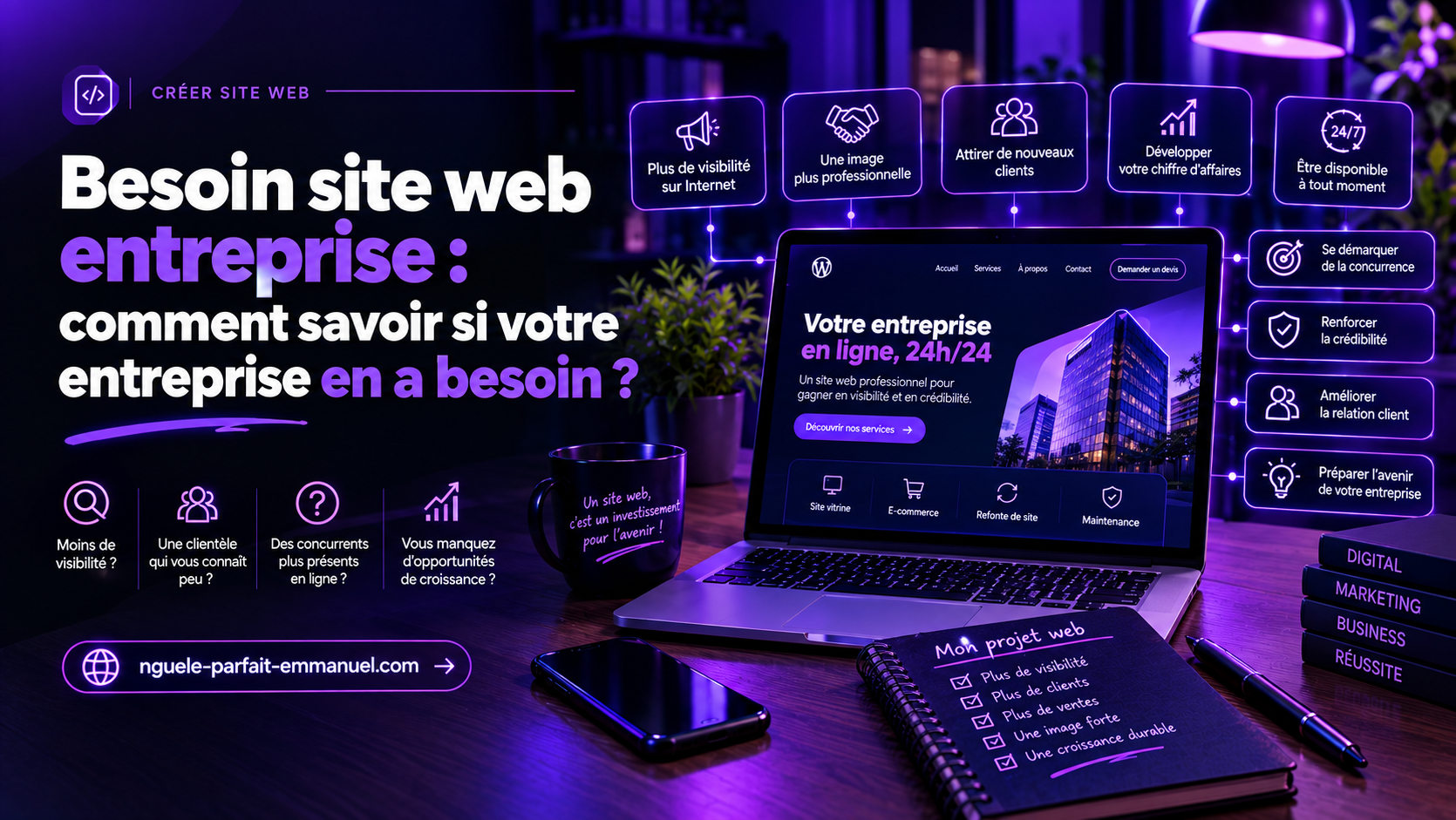Besoin site web entreprise