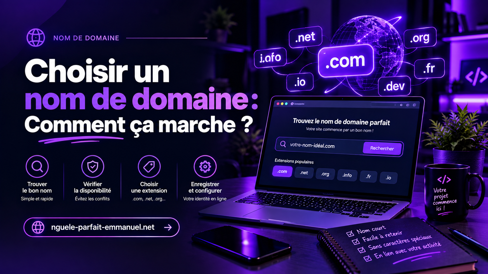 Choisir nom de domaine