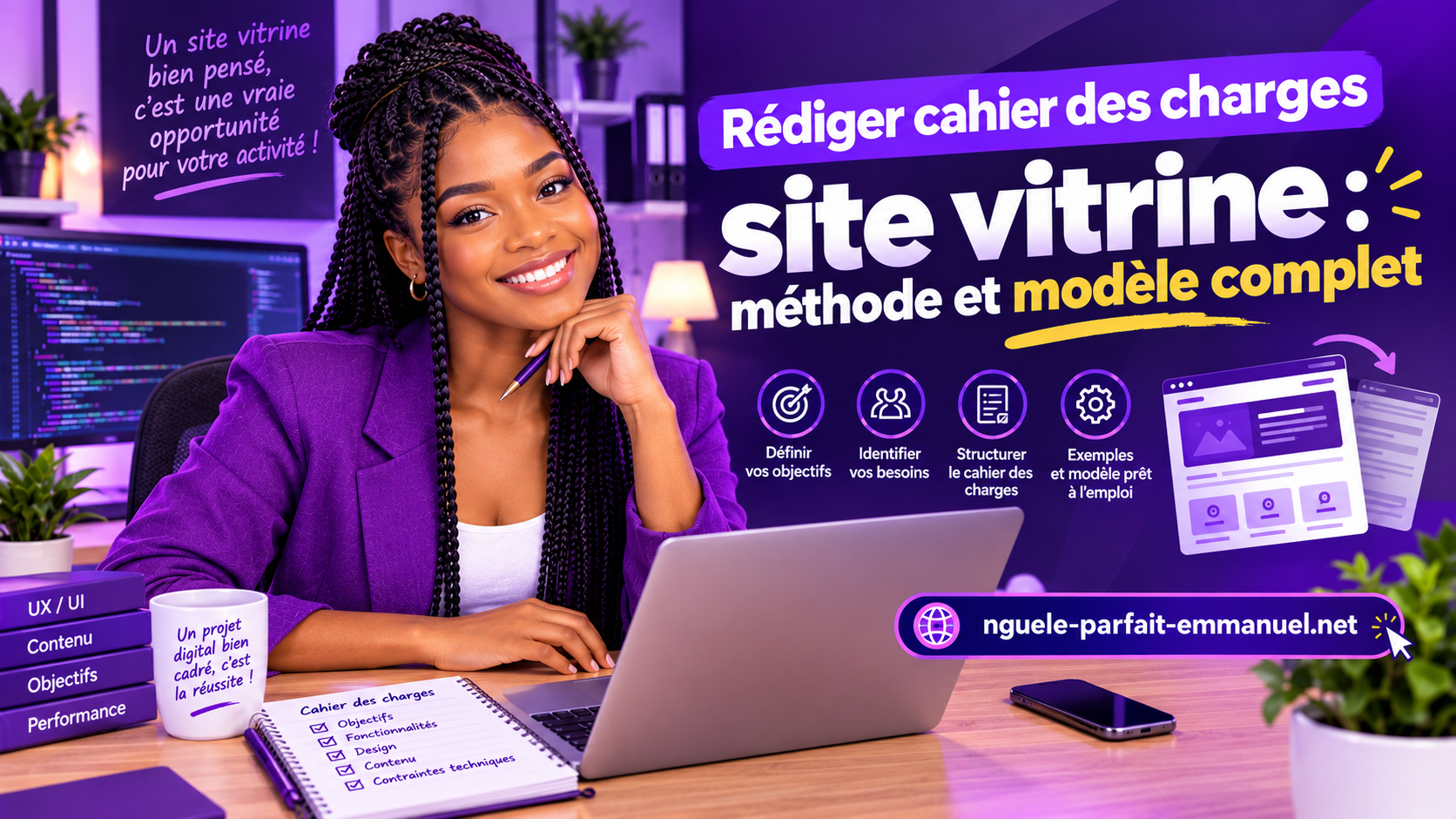 Rédiger cahier des charges site vitrine