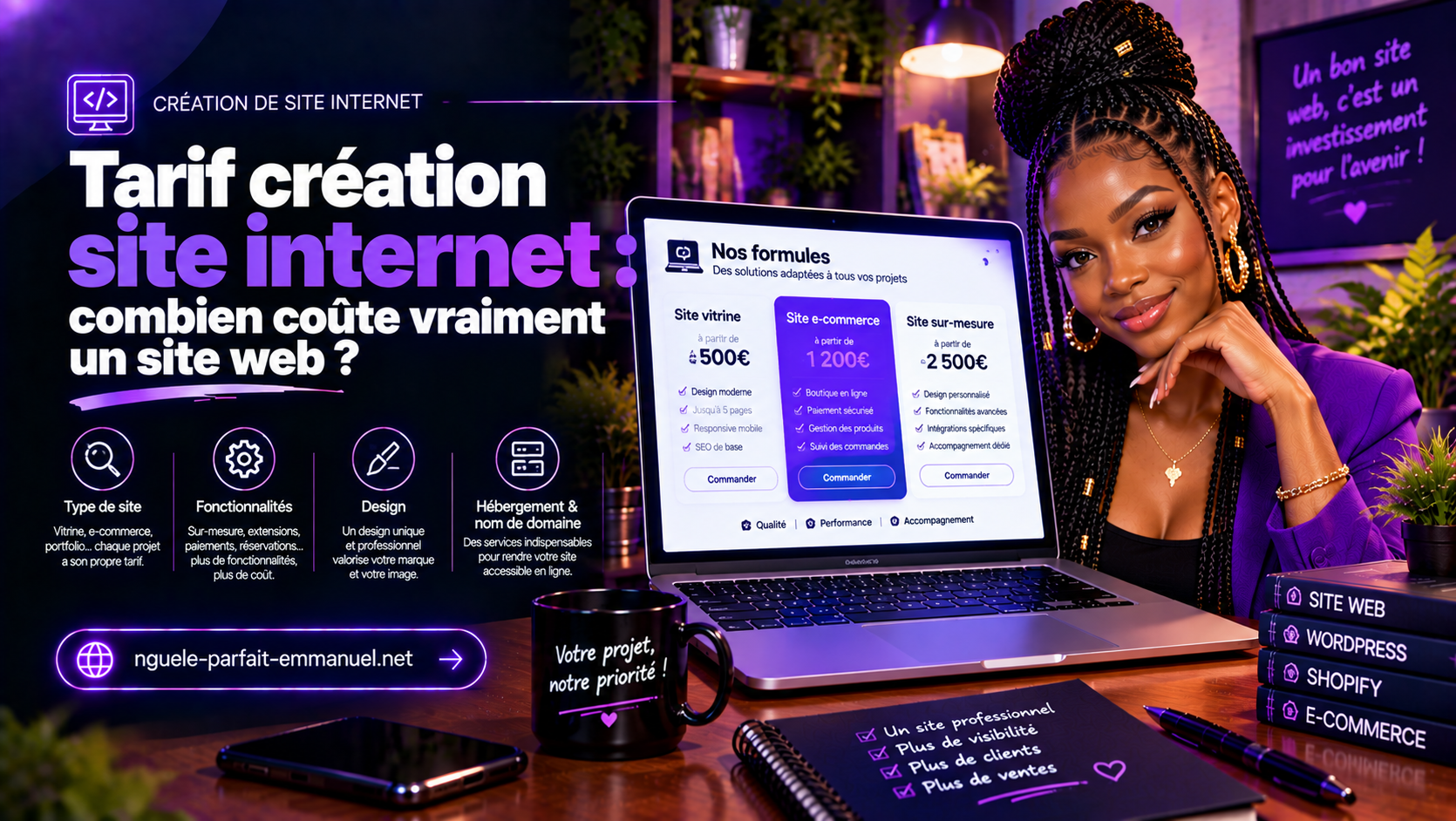Tarif création site internet